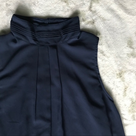 3/$20 Navy High Neck Tank Top - Picture 4 of 7